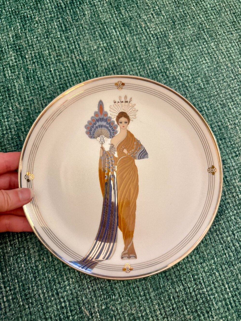 House of Erté "Athena" Franklin Mint Limited Edition Display Plate